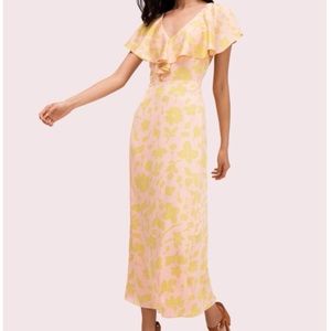 NWT!! Kate spade boutique splash satin midi dress